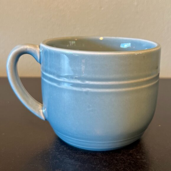 Threshold WESTFIELD Robin Eggshell Blue Stoneware Mug w/  Embossed Detailing - Picture 1 of 9